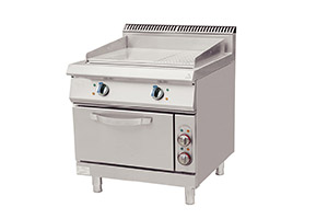 燃氣扒爐連柜半平半坑