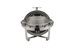 全鋼圓形全翻蓋自助餐爐(圖1)